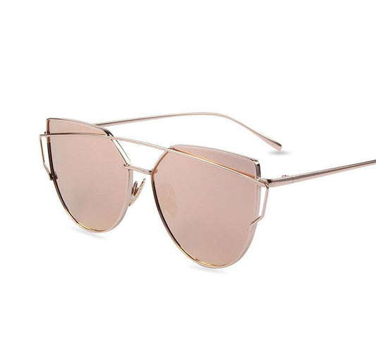 Flat Lens Cat Eye Sunglasses