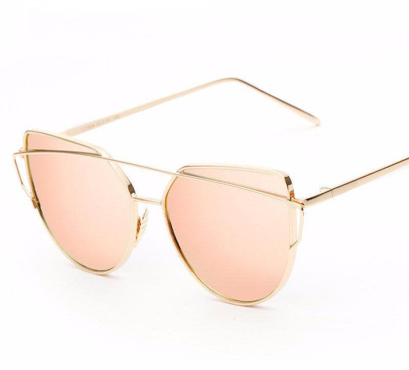 Twin Beam Mirror Lens Sunglasses