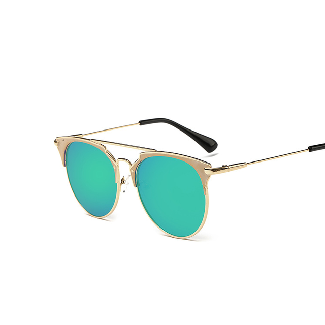 Metal Frame Retro Cat Eye Sunglasses