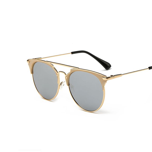 Metal Frame Retro Cat Eye Sunglasses