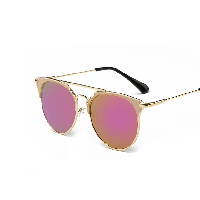 Metal Frame Retro Cat Eye Sunglasses