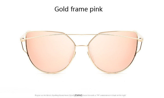 Twin Beam Mirror Lens Sunglasses